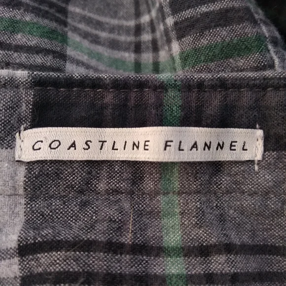 Men's Billabong Coastline Flannel Button Up Shirt, Size Large, - Picture 5 of 13